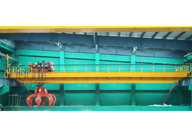 Διπλός διακινούμενος γερανός γενικών εξόδων γερανών υπερυψωμένων γεφυρών δοκών αρπαγή απορριμάτων 10 τόνου