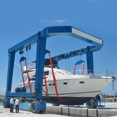 Προσαρμοσμένο All Tons Travel Lift Crane 30m Για τη συντήρηση σκαφών και γιοτ 380V