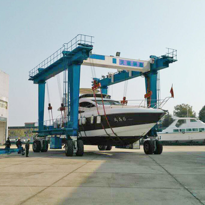 Προσαρμοσμένο All Tons Travel Lift Crane 30m Για τη συντήρηση σκαφών και γιοτ 380V